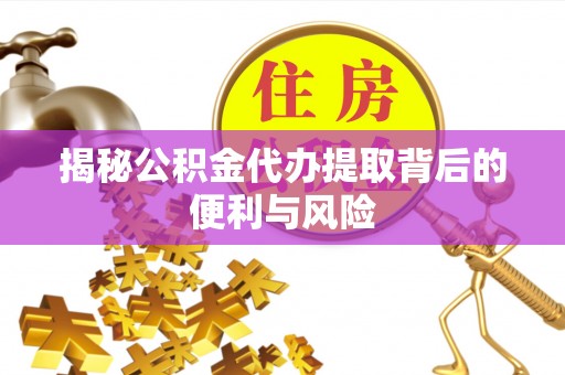 遂平揭秘公积金代办提取背后的便利与风险
