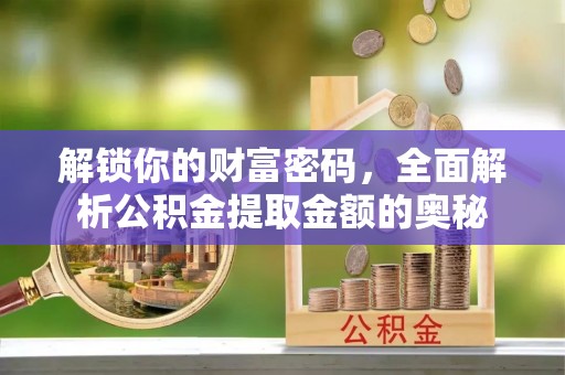 遂平解锁你的财富密码，全面解析公积金提取金额的奥秘