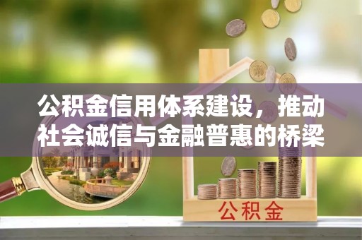 遂平公积金信用体系建设，推动社会诚信与金融普惠的桥梁
